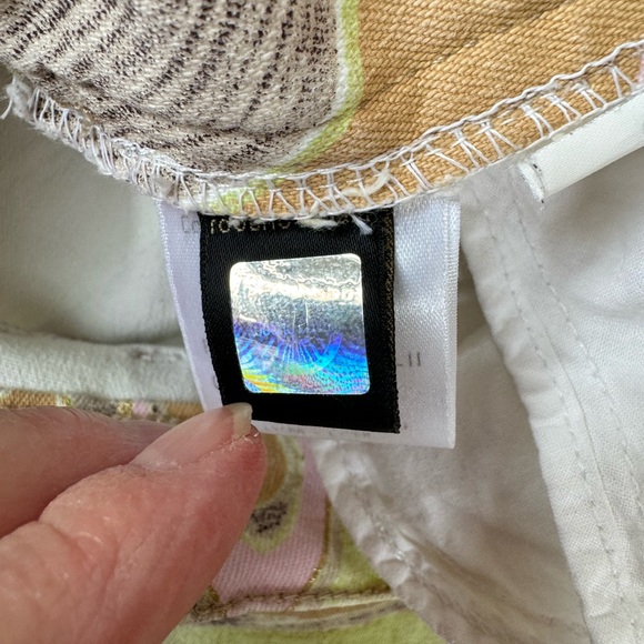 ROBERTO CAVALLI pink, apple green, tan, blk and cream vintage jeans, size L - Picture 9 of 12